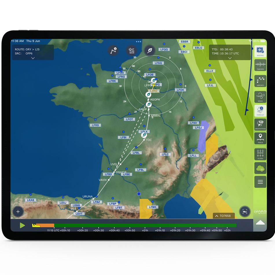 Seamlessly integrated with SITA OptiFlight®